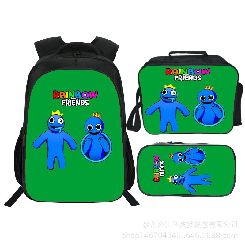 16 Inch Rainbow Friends Backpack School Bag+Lunch Bag+Pencil Bag - Image 13