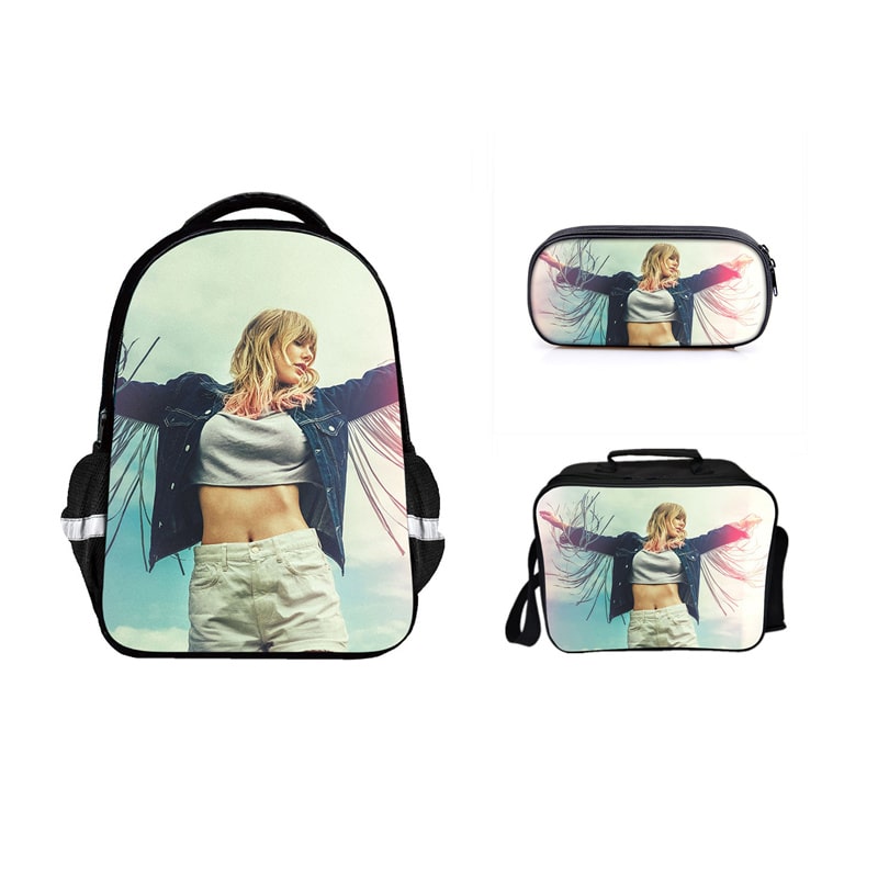 16 Inch Taylor Swift Backpack School Bag+Lunch Bag+Pencil Bag - giftcartoon
