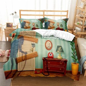 Hello Neighbor Comfortable Bedding Three-Piece Soft and Breathable Duvet Cover