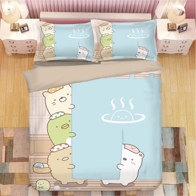 Sumikkogurashi Comfortable Bedding Three-Piece Soft and Breathable Duvet Cover - Image 10