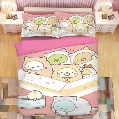 Sumikkogurashi Comfortable Bedding Three-Piece Soft and Breathable Duvet Cover - Image 11