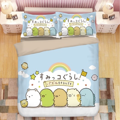 Sumikkogurashi Comfortable Bedding Three-Piece Soft and Breathable Duvet Cover - Image 13