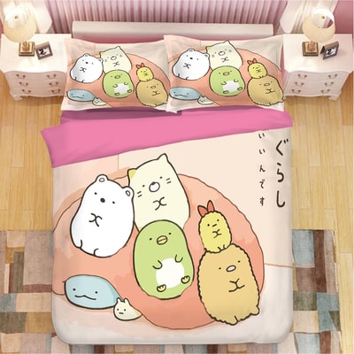 Sumikkogurashi Comfortable Bedding Three-Piece Soft and Breathable Duvet Cover - Image 14