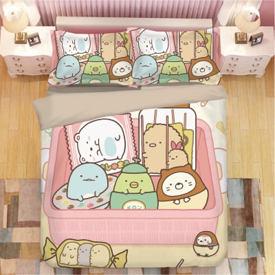 Sumikkogurashi Comfortable Bedding Three-Piece Soft and Breathable Duvet Cover - Image 20