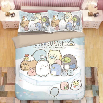 Sumikkogurashi Comfortable Bedding Three-Piece Soft and Breathable Duvet Cover - Image 22