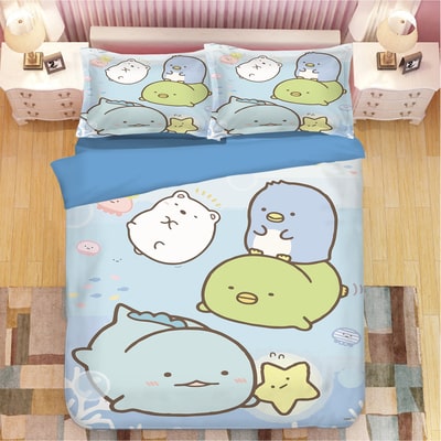 Sumikkogurashi Comfortable Bedding Three-Piece Soft and Breathable Duvet Cover - Image 4