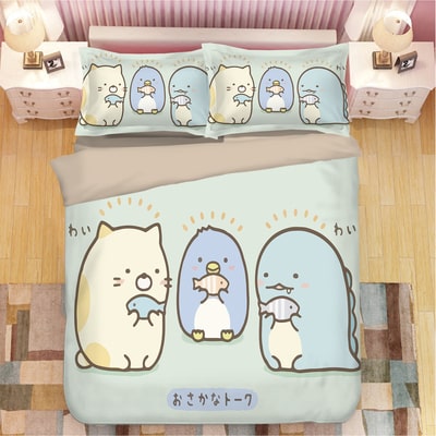 Sumikkogurashi Comfortable Bedding Three-Piece Soft and Breathable Duvet Cover - Image 5