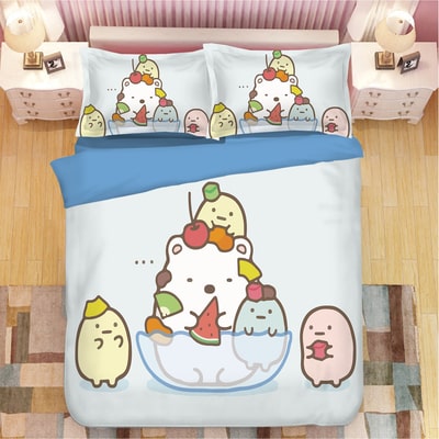Sumikkogurashi Comfortable Bedding Three-Piece Soft and Breathable Duvet Cover - Image 6