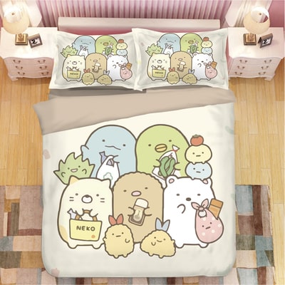 Sumikkogurashi Comfortable Bedding Three-Piece Soft and Breathable Duvet Cover - Image 7