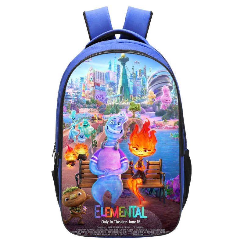 Elemental Backpack School Bag Blue - Image 4
