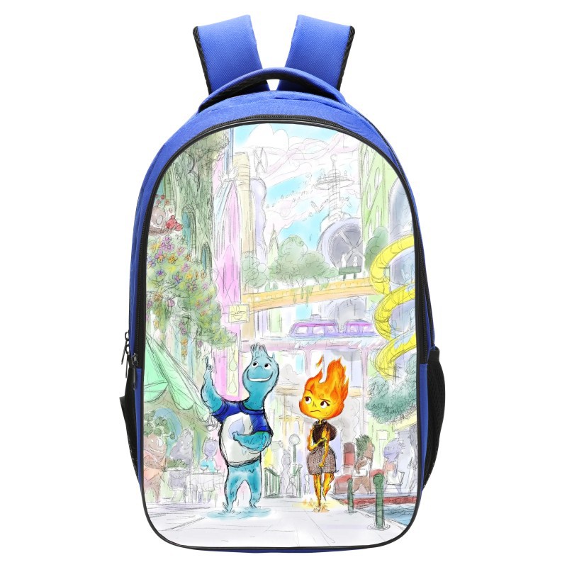 Elemental Backpack School Bag Blue - Image 7