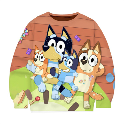Bluey Sweatshirts Boys Hoodies Toddler Fashion Casual Baby Girls Boy Kids Sweatshirt - Image 3