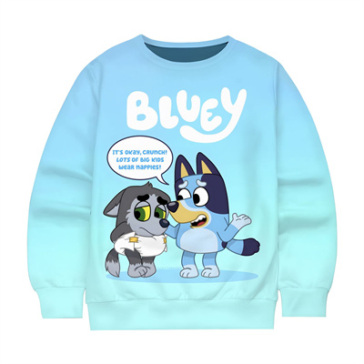 Bluey Sweatshirts Boys Hoodies Toddler Fashion Casual Baby Girls Boy Kids Sweatshirt - Image 9