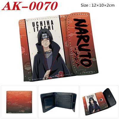 NARUTO buckle PU leather short wallet folded in half - Image 4