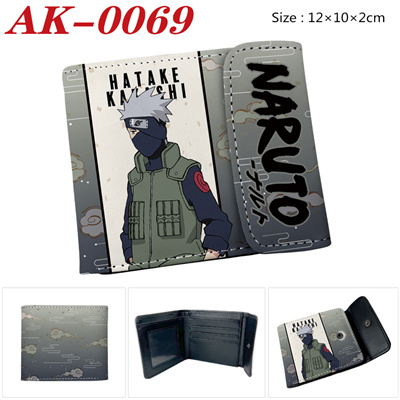 NARUTO buckle PU leather short wallet folded in half - Image 5