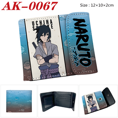 NARUTO buckle PU leather short wallet folded in half - Image 7