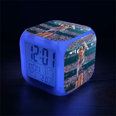 Taylor Swift 7 Colors Change Digital Alarm LED Clock - Image 11