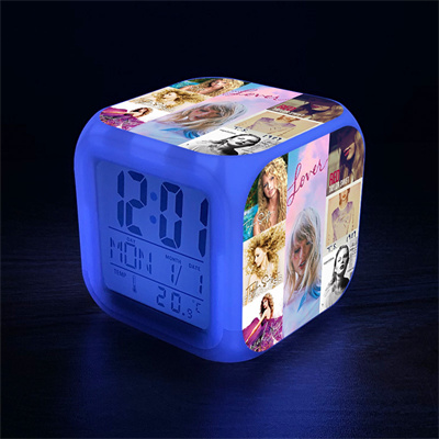 Taylor Swift 7 Colors Change Digital Alarm LED Clock - Image 12