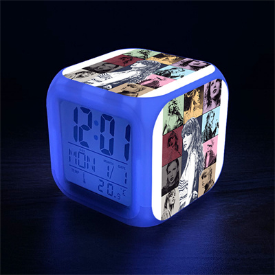 Taylor Swift 7 Colors Change Digital Alarm LED Clock - Image 19