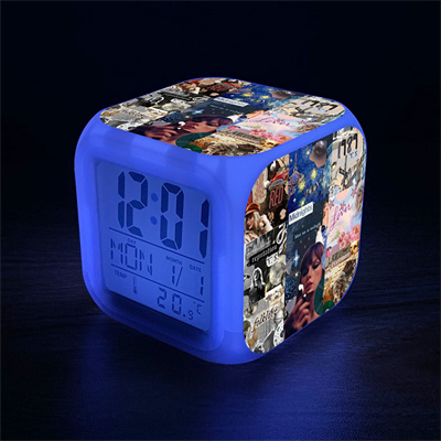 Taylor Swift 7 Colors Change Digital Alarm LED Clock - Image 2