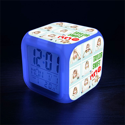 Taylor Swift 7 Colors Change Digital Alarm LED Clock - Image 3