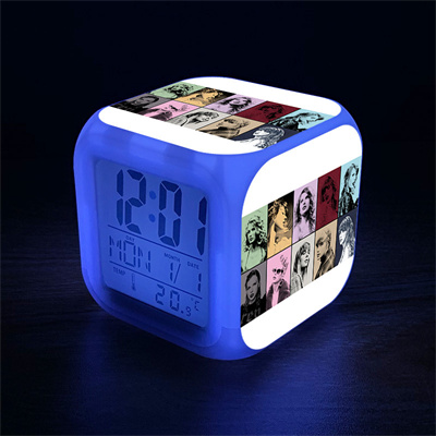 Taylor Swift 7 Colors Change Digital Alarm LED Clock - Image 6