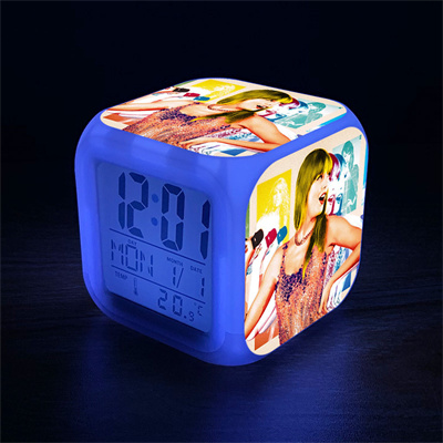 Taylor Swift 7 Colors Change Digital Alarm LED Clock - Image 9
