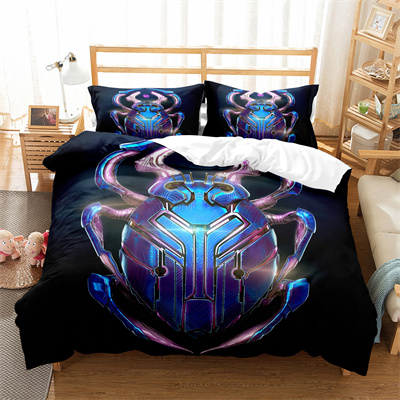 Blue Beetle Bedding Three-Piece