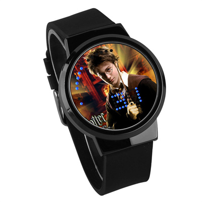 Hogwarts Waterproof LED Touch Screen Watch Black Strap Black Dial - Image 7