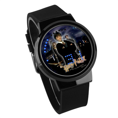 Hogwarts Waterproof LED Touch Screen Watch Black Strap Black Dial - Image 9