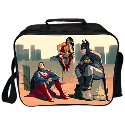 Superman Lunch Bag Picnic Box Portable