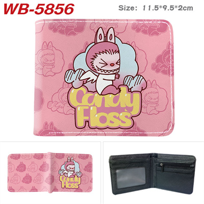 Bifold PU Leather Labubu Wallet Coin Pocket Credit Card Id Window Card Holder Gift - Image 18