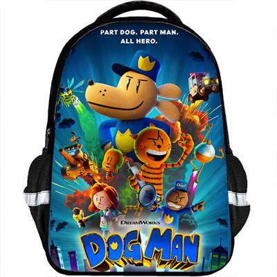 Dog Man Backpack Schoolbag
