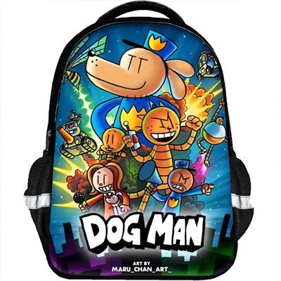 Dog Man Backpack Schoolbag - Image 2