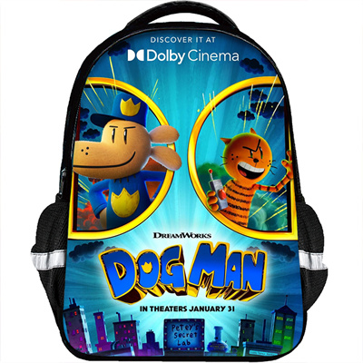 Dog Man Backpack Schoolbag - Image 3